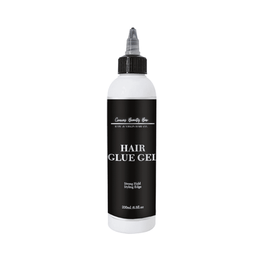 Crowns Beauty Bar liquid hair gel is designed to style your hair and provide a secure, temporary hold for lace wig installation. 