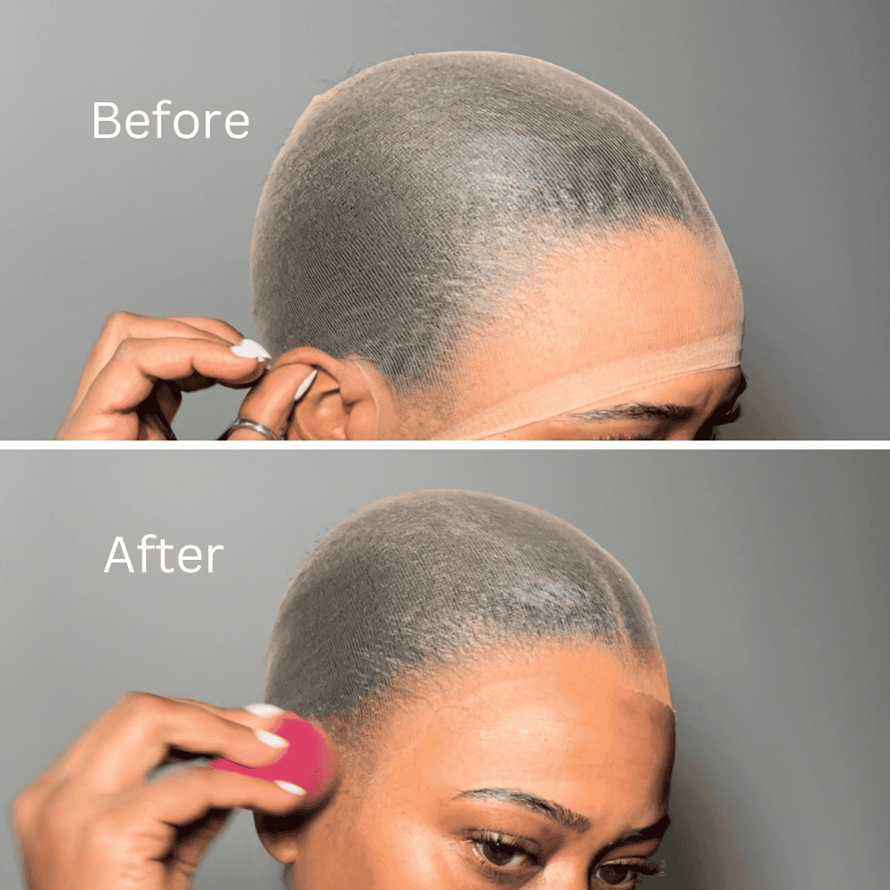 Crowns Beauty Bar ultra thin hd wig caps for lace wig installation with bald cap method. 